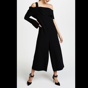 NWT Tibi one-shoulder draped jumpsuit size 2